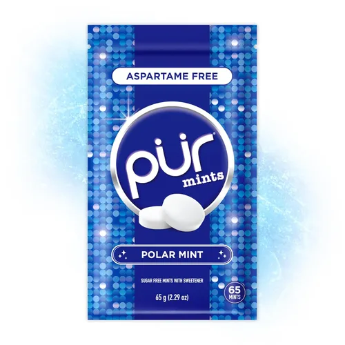 Miniatura 11 de PUR Mentas Mentas para aliento fresco sin aspartame Elaboradas con xilitol Sin azúcar, veganas, sin gluten Sabor natural a menta piperita