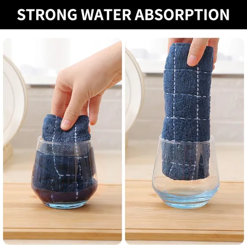 Miniatura 3 de Homaxy Paños de cocina 100% algodón terry, toallas de cocina ultra suaves y absorbentes para la cocina, adecuadas para secar y lavar platos, paquete