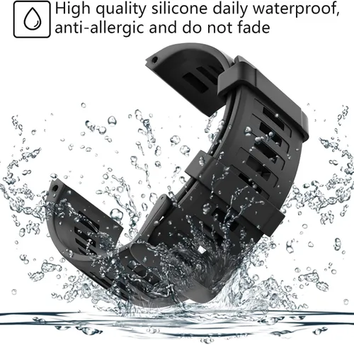 Miniatura 2 de Compatible con Garmin Instinct Band, correa de repuesto de silicona suave para Garmin Instinct 2/Solar/Tactical