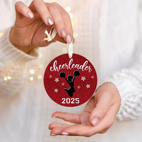 Miniatura 6 de FOURSTUFF Adornos de Porrista - Regalos de Porrista para Niñas, Noche de Graduados Porristas - Adorno Navideño de Porristas para Niñas Adolescentes