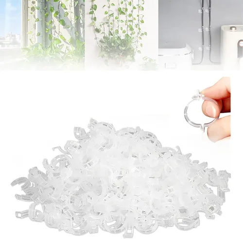 Miniatura 11 de Clips de pared para escalada de plantas, clips de soporte para plantas 2025, clips de jardín reutilizables, clips de soporte para plantas