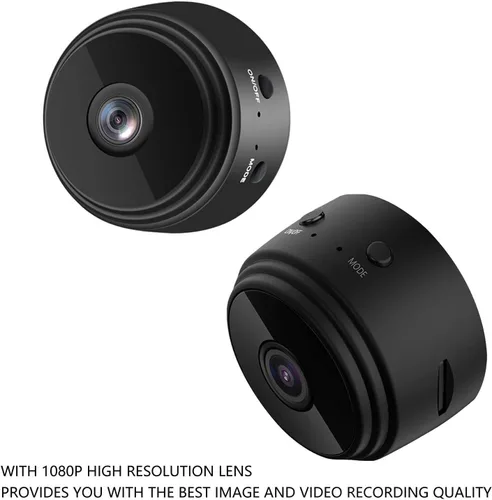 Miniatura 6 de Mini cámara oculta, cámara 1080P, mini cámara oculta con cubierta trasera magnética, cámaras de vigilancia de seguridad para el hogar, monitor