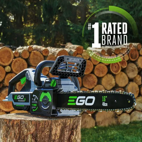 Miniatura 2 de Motosierra EGO POWER+, motosierra de 16” alimentada por batería, eléctrica inalámbrica, incluye batería de 56V 4.0Ah y cargador – CS1613