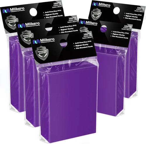 Miniatura 21 de 1000 fundas para tarjetas negras, protectores de mazo con fundas mate para cartas, fundas para cartas de intercambio aptas para MTG, TCG y cartas