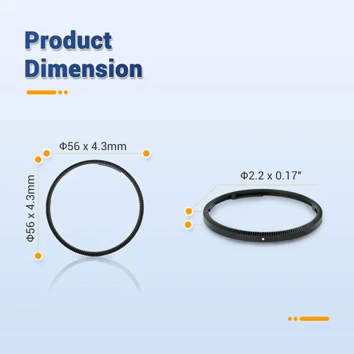 Miniatura 9 de JJC Tapa de anillo de decoración de lente de metal para Ricoh GR III GR III HDF GR3 GR3 HDF Accesorios Reemplaza Ricoh GN-1 Ring Cap - Negro