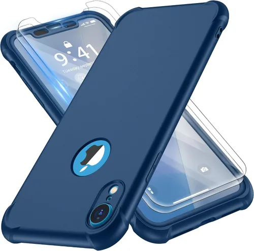 Miniatura 25 de ORETECH Funda para iPhone XR, con [2 x Protectores de Pantalla] [Prueba de Caídas de Grado Militar de 10 Pies] [Protección de Cámara] 360° A Prueba