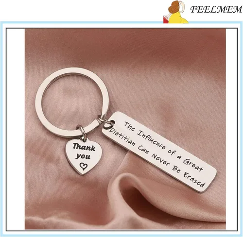 Miniatura 4 de FEELMEM Dietitian Gift Nutrionist Gift Dietitian Apreciación Llavero