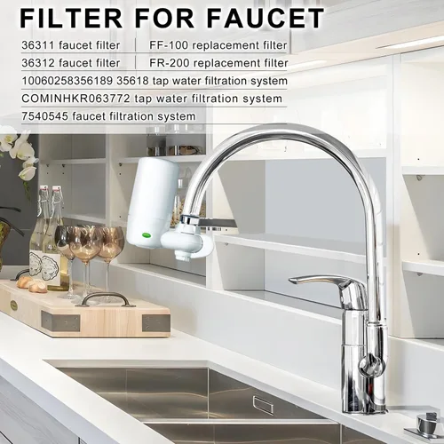 Miniatura 3 de Filtro de agua de repuesto para filtro de grifo Brita®, Brita® FR-200, FF-100 Filtro de repuesto de 3 piezas, blanco (FL-7027)