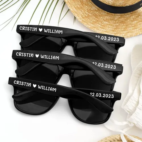 Miniatura 3 de Gafas de sol personalizadas para recuerdos de fiesta de boda, gafas de sol personalizadas a granel para hombres, padrinos de boda, adultos y mujeres