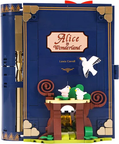 Juego de bloques de construcción de libro de cuento de hadas, juguetes de construcción, juguetes educativos, regalo para cumpleaños, Navidad, Año