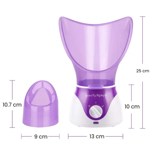 Miniatura 4 de Vaporizador facial, BeauTy Nymph - Vaporizador facial sauna spa en casa para abrir poros y extraer puntos negros, rejuvenece e hidrata tu piel