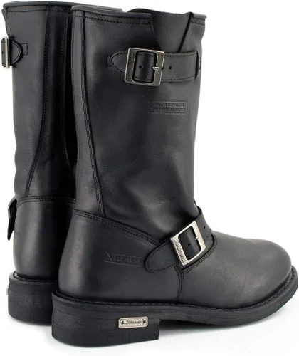 Miniatura 7 de Xelement 1440 - Botas de cuero para motocicleta de ingeniero negro (ancho y regular ancho)