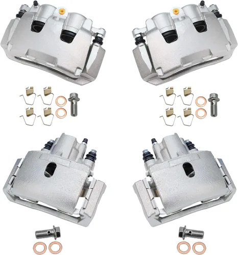 Miniatura 79 de Detroit Axle - 4 pinzas de freno para Honda Element 2003-2011 Pinzas de freno de disco con soportes 2004 2005 2006 2007 2008 2009 2010 reemplazo