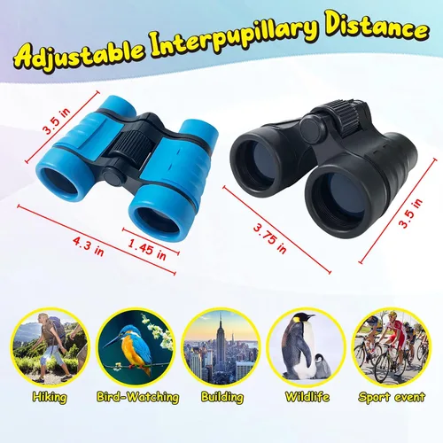 Miniatura 2 de ESSENSON Prismáticos para niños, juguetes de regalo para niños de 3 a 12 años, telescopio al aire libre para deportes y juegos al aire libre