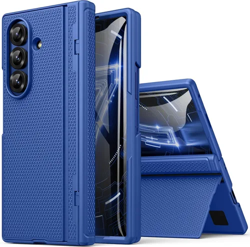Miniatura 10 de BXYJY Funda para Samsung Galaxy Z Fold 7 con soporte, protector de pantalla frontal, protección de bisagra, delgada y resistente, cubierta dura