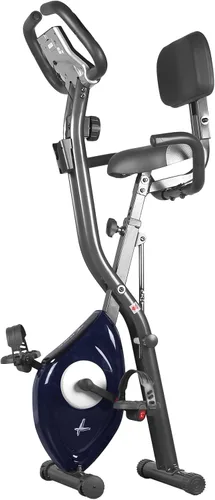 Miniatura 9 de leikefitness LEIKE X Bicicleta plegable ultra silenciosa, bicicleta vertical magnética con monitor de frecuencia cardíaca, monitor LCD y fácil