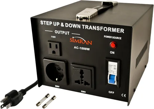 Miniatura 7 de Simran AC-100, transformador elevador/reductor de tensión 110 V/220 V