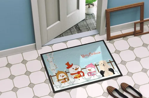 Miniatura 4 de Caroline's Treasures BB2427MAT - Felpudo con texto en inglés de Carolers Old English Sheepdog de 18 x 27 pulgadas, tapete para puerta delantera