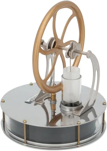 Miniatura 8 de DjuiinoStar - Motor Stirling de baja temperatura más clásico, temporizador de café único, mejor opción de regalo, juguete educativo, modelo de motor