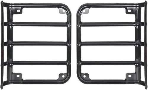 Miniatura 7 de Hooke Road Wrangler - Fundas para luz trasera Euro Guard en negro para Jeep Wrangler JK y JKU Unlimited 2007-2018 - Par