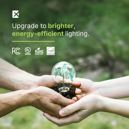 Miniatura 5 de Xtricity - Foco fluorescente compacto, forma T2 en espiral, bombilla CFL ahorradora de energía, 13W (equivalente a 60W) 120V, 900 lúmenes, 2700 K