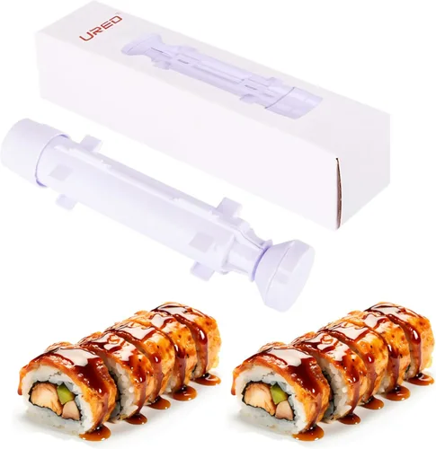 Kit de bazooka de sushi URED, juego de máquina de sushi, molde de rodillo de sushi de plástico de grado alimenticio, kit de fabricación de sushi