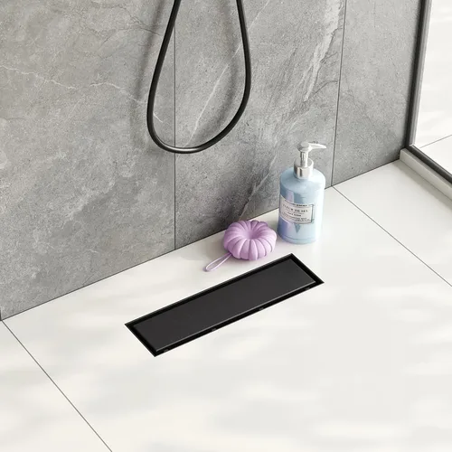 Miniatura 16 de Neodrain Drenaje lineal de ducha de 12 pulgadas con cubierta plana y de inserción de azulejos 2 en 1, drenaje de piso de ducha rectangular de acero