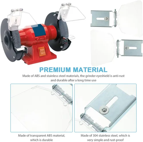 Miniatura 3 de 2 piezas para banca, protectores de banco, seguridad de banco, accesorios de fijación de escudo de acero inoxidable, protector de herramientas