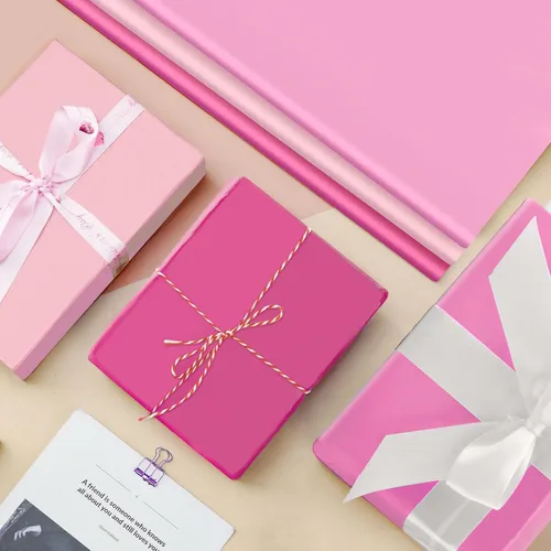 Miniatura 6 de 30 hojas de papel de seda rosa para bolsas de regalo, papel de seda rosa surtido a granel para decoración de bodas, cumpleaños, proyectos