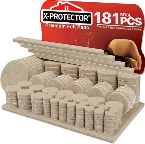 Almohadillas de fieltro X-PROTECTOR 181 almohadillas de muebles de alta calidad – Almohadillas de fieltro para pies de muebles – Los mejores