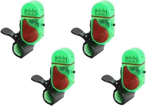 Miniatura 2 de Alarma de mordedura de pesca con luz LED, alarma inteligente para mordeduras de peces, campana de alerta de sonido con luces LED, alarmas de pesca