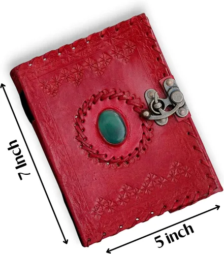 Miniatura 3 de Libro de Cuero de las Sombras Diario en Cuero Genuino encuadernado para mujeres y hombres, libro de hechizos cuaderno para viajar Cuaderno de Azul