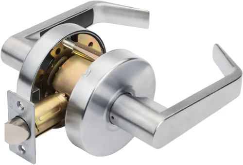 Dynasty Hardware AUG-26D - Palanca de servicio comercial (grado 2, ADA, acabado cromado satinado), AUG-30-26D Cromo satinado