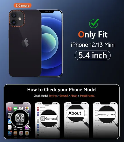 Miniatura 1248 de FNTCASE Funda para iPhone 13 Pro-Max: Fundas magnéticas transparentes compatibles con Magsafe Slim anti amarillamiento protección contra caídas