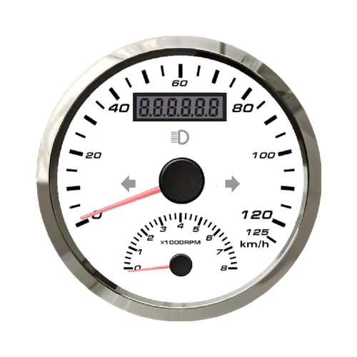 Miniatura 8 de ELING Velocímetro GPS universal de 124.3 mi/h con medidor de 8000 RPM para camión, barco, IP67, impermeable, clase de coche, 3.346 in, 9-32 V