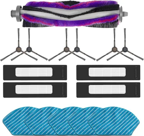 Miniatura 15 de Cepillo lateral principal, filtro HEPA, compatible con Midea M7 PRO /M7 MAX robot aspirador accesorios de repuesto (color 10 cepillos laterales)