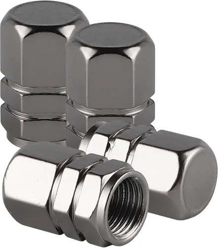 alpmosn Tapas de Vástago de Válvula de Neumático de Aluminio, Cubiertas de Válvula de Rueda, Accesorios a Prueba de Polvo para Coche, Universal para