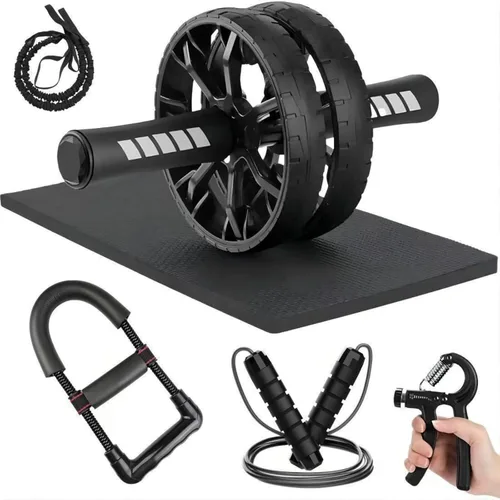 Miniatura 11 de Rueda de rodillo abdominal, rueda abdominal para máquina de ejercicio abdominal, equipo de gimnasio en casa para entrenamiento de núcleo, sin ruido