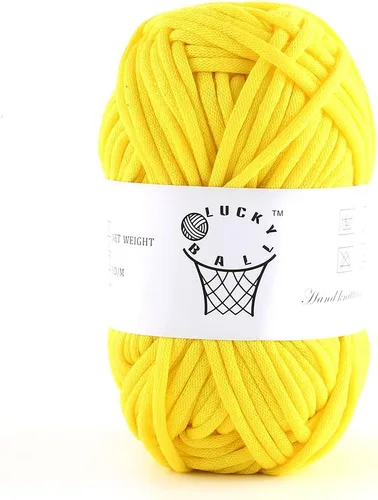 Miniatura 16 de Hilo de 100g para Ganchillo y Tejer, 66 yardas/60m de Hilo de Algodón para Principiantes, Hilo de Mezcla de Acrílico Algodón-Nylon para Kit de Blanco