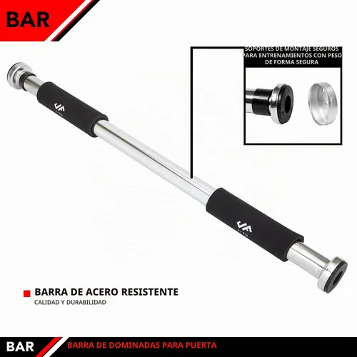 Miniatura 4 de JFIT Deluxe Multi Exercise Doorway Pull-Up Bar with Comfort Grips, 40-Inch