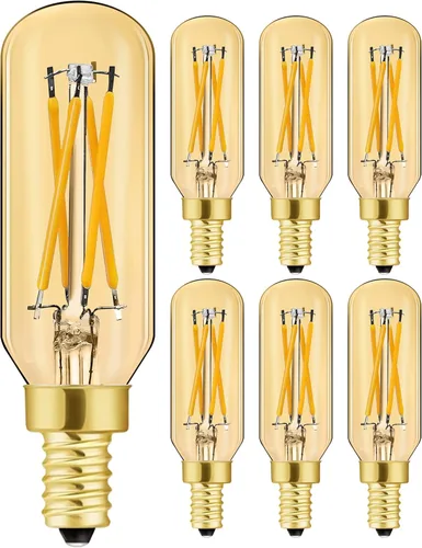 Miniatura 9 de Leools Bombilla LED E12 equivalente a 4 W E12, bombilla de candelabro de 40 W, luz blanca diurna 4000 K, AC120 V, 500 lm, regulable, T6 T6.5 B11, 4