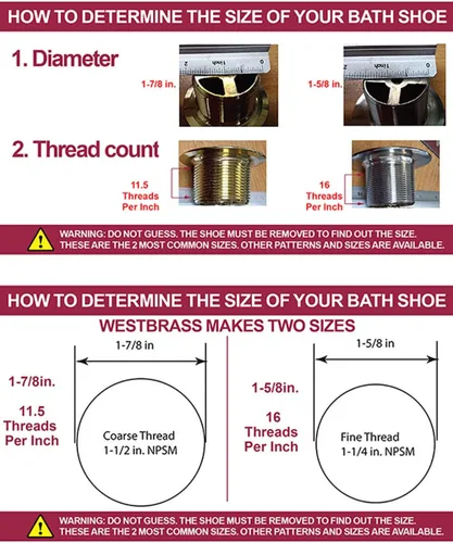 Miniatura 9 de Westbrass Twist & Close - Juego de molduras para bañera con placa frontal de desbordamiento de dos agujeros, negro mate, D94-2-62 Mate negro