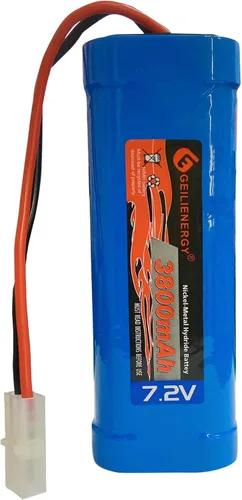 Miniatura 5 de Batería NiMH de 7.2 V 3800 mAh de 6 celdas para autos RC Hobby batería con conector Tamiya para automóvil, camión, camión, tanque de buggy, avión