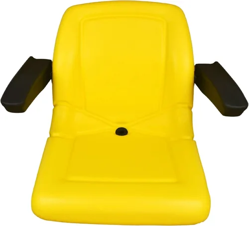 Miniatura 2 de TRAC SEATS Asiento de tractor amarillo con reposabrazos para John Deere JD 4200 4300 4400 4500 4600 4700 4210 4310 4410 4510 4610 4710 LVA10029