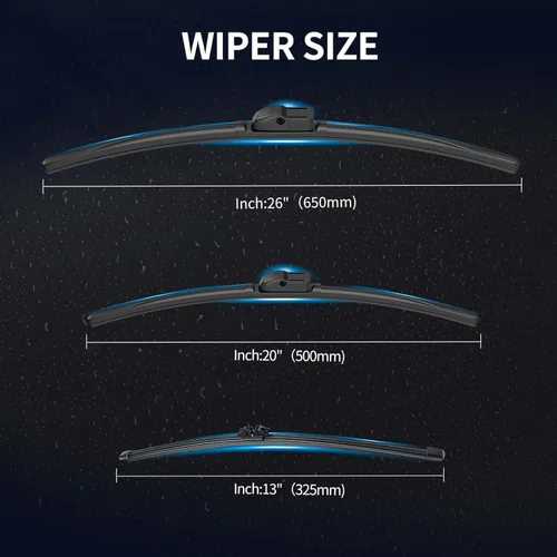 Miniatura 3 de Escobillas de limpiaparabrisas delanteras y traseras, 3 piezas de escobillas de limpiaparabrisas delanteras y traseras de repuesto para BMW X3 F25