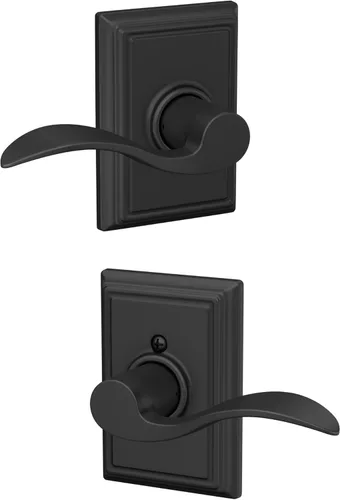 Miniatura 29 de SCHLAGE - Manija de puerta Accent con cerradura de paso libre para pasillo y armario en bronce antiguo - F10 ACC 716 Bronce Envejecido