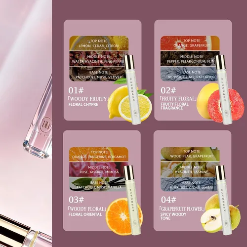 Miniatura 3 de Perfumes Roll-on para mujeres y hombres, 0.3 onzas líquidas, fragancias de feromonas de larga duración, tamaño de viaje, aceite de perfume