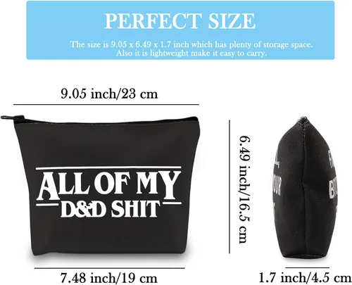 Miniatura 2 de GJTIM Bolsa de dados D Dragon All Of My D Stuff D D Bolsa de accesorios