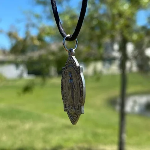 Miniatura 3 de Medalla milagrosa de regalo para mujer, joyería de la Virgen María, amor eterno, María y Cristo, madre bendita, dijes de medalla milagrosa, regalos