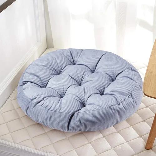 Miniatura 5 de Big Hippo Cojín grande de 22 pulgadas, asiento de pana suave para adultos, soporte de meditación de alto rebote para aliviar la presión en suelos
